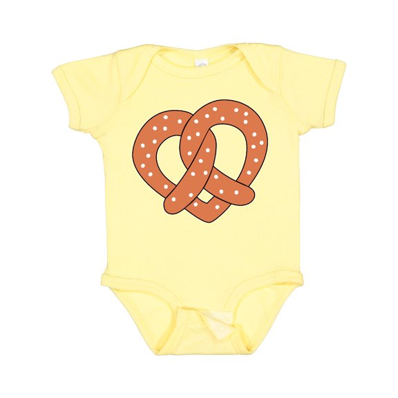 Inktastic Heart-shaped Pretzel Boys or Girls Baby Bodysuit