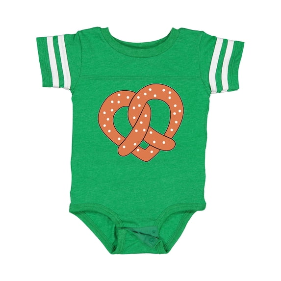 Inktastic Heart-shaped Pretzel Boys or Girls Baby Bodysuit