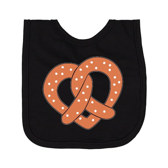 Inktastic Heart-shaped Pretzel Newborn Bib