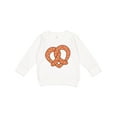 thumbnail image 1 of Inktastic Heart-shaped Pretzel Toddler Sweatshirt, 1 of 4