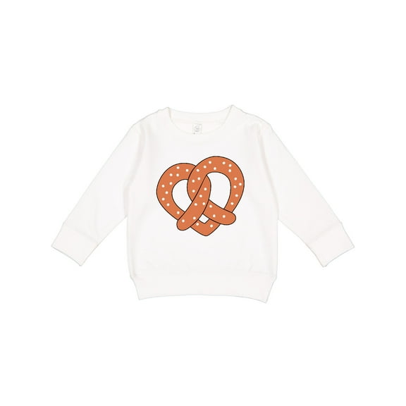 Inktastic Heart-shaped Pretzel Toddler Sweatshirt