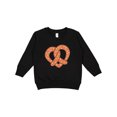 thumbnail image 1 of Inktastic Heart-shaped Pretzel Toddler Sweatshirt, 1 of 4