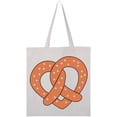 thumbnail image 1 of Inktastic Heart-shaped Pretzel Tote Bag, 1 of 4