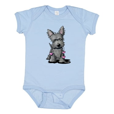 Inktastic Heartstrings Scottie Boys or Girls Baby Bodysuit