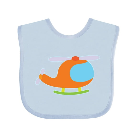 Inktastic Helicopter Cute Flying Boys or Girls Baby Bib