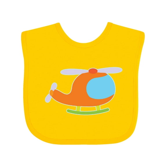 Inktastic Helicopter Cute Flying Boys or Girls Baby Bib