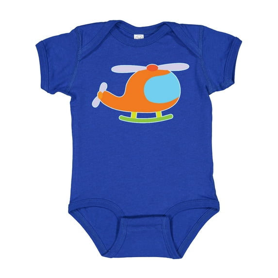 Inktastic Helicopter Cute Flying Boys or Girls Baby Bodysuit
