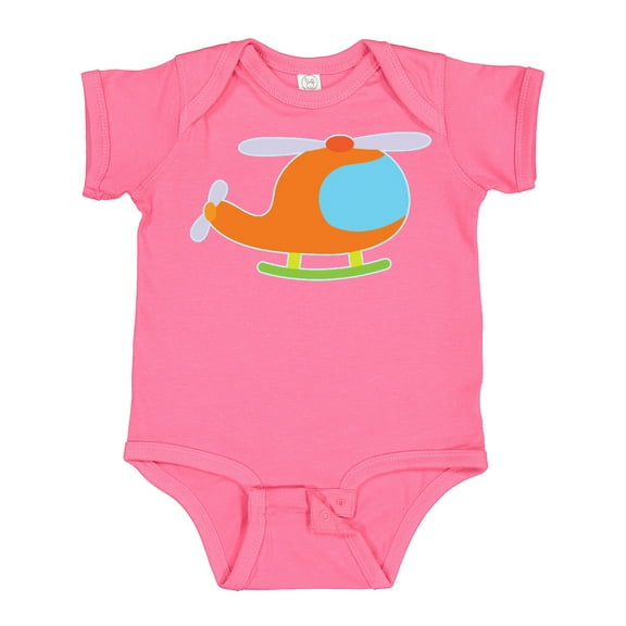 Inktastic Helicopter Cute Flying Boys or Girls Baby Bodysuit