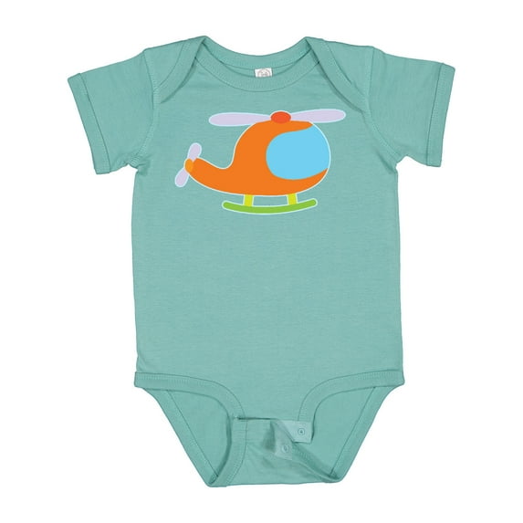 Inktastic Helicopter Cute Flying Boys or Girls Baby Bodysuit