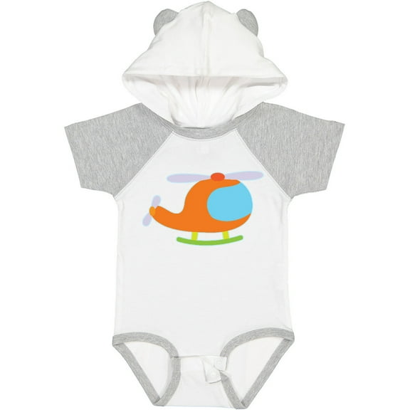 Inktastic Helicopter Cute Flying Boys or Girls Baby Bodysuit