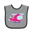 thumbnail image 1 of Inktastic Helicopter Pink Girls Girls Baby Bib, 1 of 4