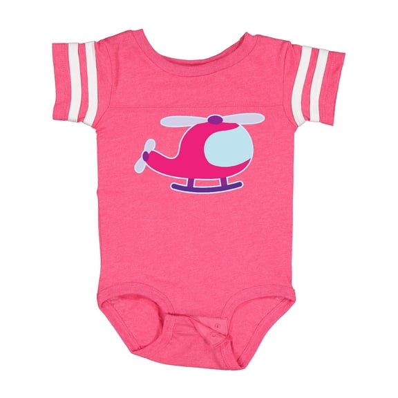 Inktastic Helicopter Pink Girls Girls Baby Bodysuit
