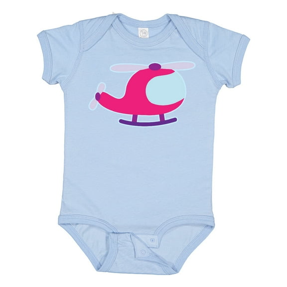 Inktastic Helicopter Pink Girls Girls Baby Bodysuit