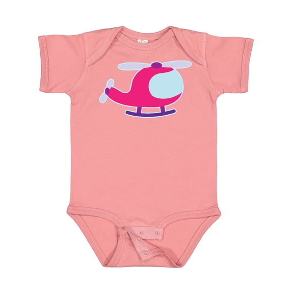 Inktastic Helicopter Pink Girls Girls Baby Bodysuit