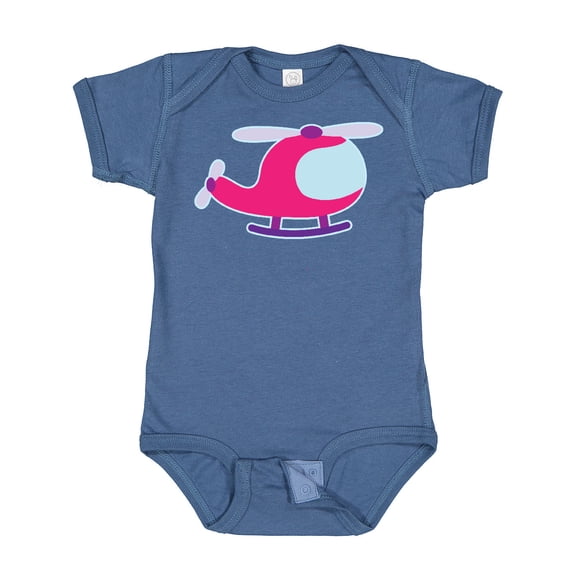 Inktastic Helicopter Pink Girls Girls Baby Bodysuit
