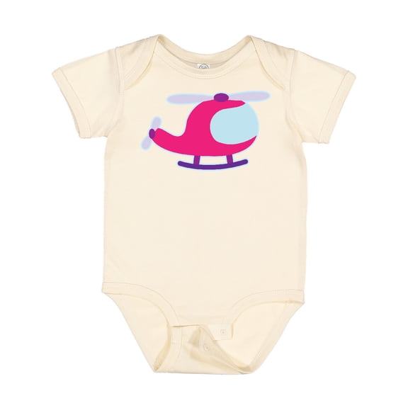 Inktastic Helicopter Pink Girls Girls Baby Bodysuit