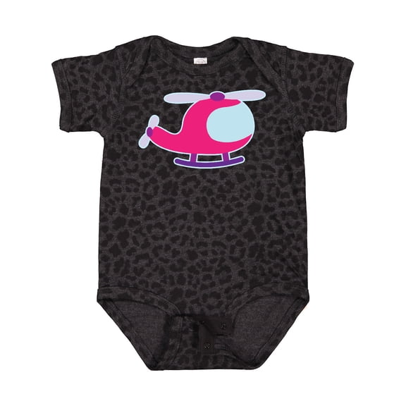 Inktastic Helicopter Pink Girls Girls Baby Bodysuit