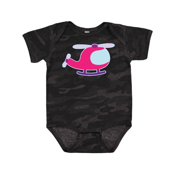Inktastic Helicopter Pink Girls Girls Baby Bodysuit