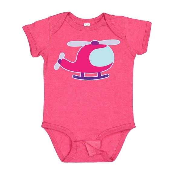 Inktastic Helicopter Pink Girls Girls Baby Bodysuit