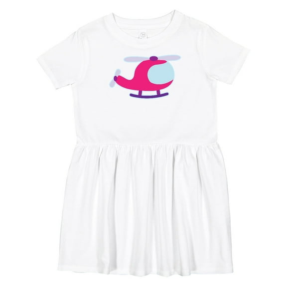 Inktastic Helicopter Pink Girls Girls Toddler Dress