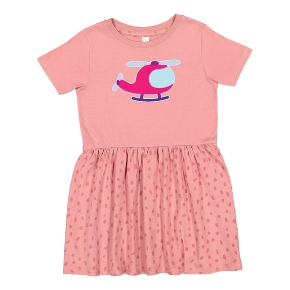 Inktastic Helicopter Pink Girls Girls Toddler Dress