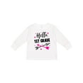 thumbnail image 1 of Inktastic Hello 1st Grade with Arrows and Stars Girls Long Sleeve Toddler T-Shirt, 1 of 5