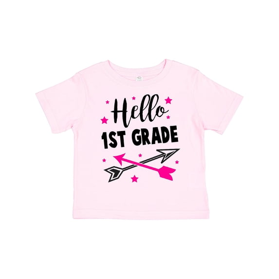 Inktastic Hello 1st Grade with Arrows and Stars Girls Toddler T-Shirt