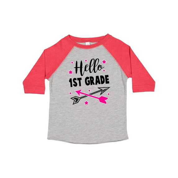 Inktastic Hello 1st Grade with Arrows and Stars Girls Toddler T-Shirt