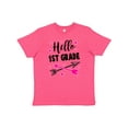 thumbnail image 1 of Inktastic Hello 1st Grade with Arrows and Stars Youth T-Shirt, 1 of 5