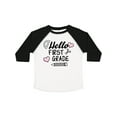thumbnail image 1 of Inktastic Hello 1st Grade with Hearts and School Supplies Boys or Girls Toddler T-Shirt, 1 of 5