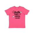 thumbnail image 1 of Inktastic Hello 3rd Grade with Hearts and School Supplies Youth T-Shirt, 1 of 5