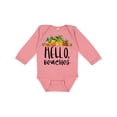 thumbnail image 1 of Inktastic Hello, Beaches Group of Pineapples Boys or Girls Long Sleeve Baby Bodysuit, 1 of 5