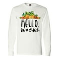 thumbnail image 1 of Inktastic Hello, Beaches Group of Pineapples Long Sleeve T-Shirt, 1 of 5