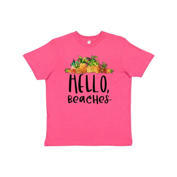 Inktastic Hello, Beaches Group of Pineapples Youth T-Shirt