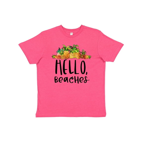 Inktastic Hello, Beaches Group of Pineapples Youth T-Shirt