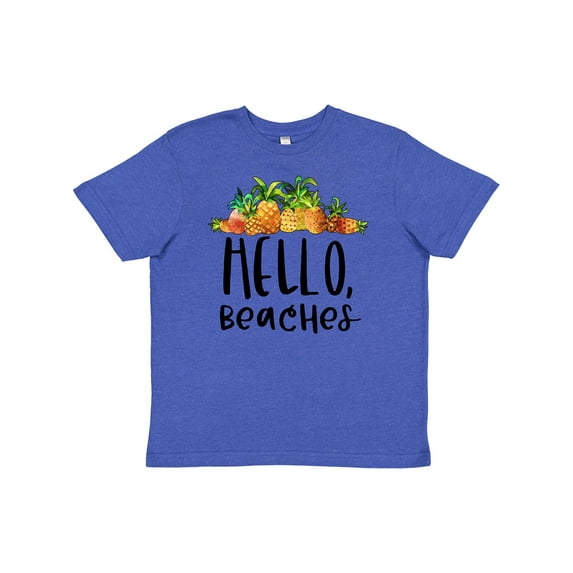 Inktastic Hello, Beaches Group of Pineapples Youth T-Shirt