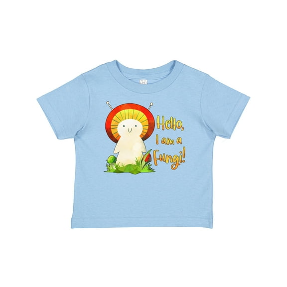 Inktastic Hello, I Am a Fungi- Cute Mushroom Pun Boys Baby T-Shirt