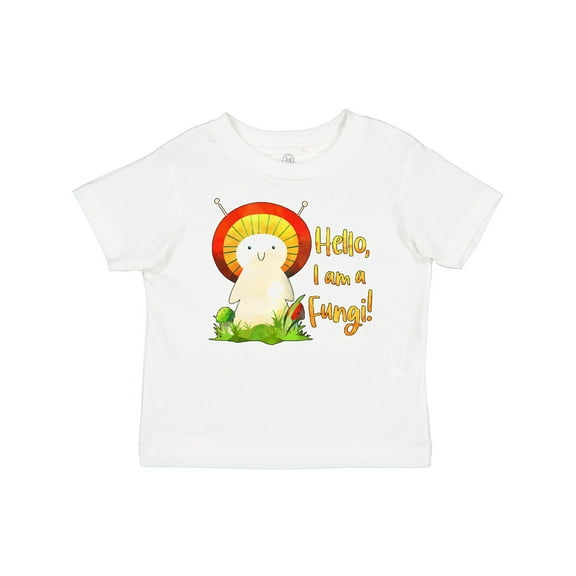Inktastic Hello, I Am a Fungi- Cute Mushroom Pun Boys Baby T-Shirt