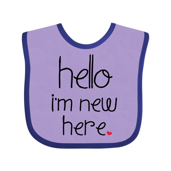 Inktastic Hello, I'm New Here. Boys or Girls Baby Bib