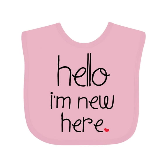 Inktastic Hello, I'm New Here. Boys or Girls Baby Bib
