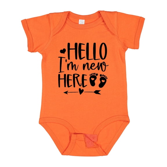 Inktastic Hello. I'm New Here. Boys or Girls Baby Bodysuit