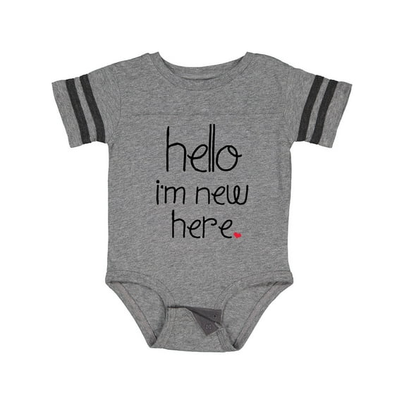 Inktastic Hello, I'm New Here. Boys or Girls Baby Bodysuit