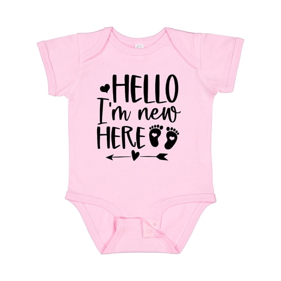 Inktastic Hello. I'm New Here. Boys or Girls Baby Bodysuit