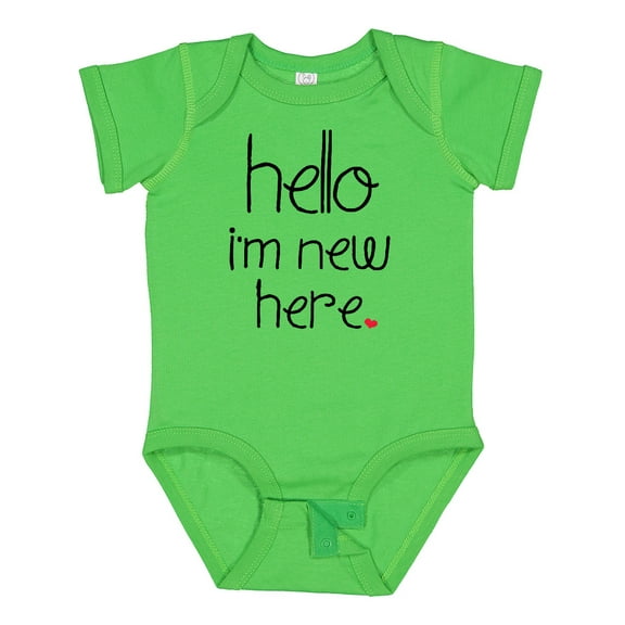 Inktastic Hello, I'm New Here. Boys or Girls Baby Bodysuit
