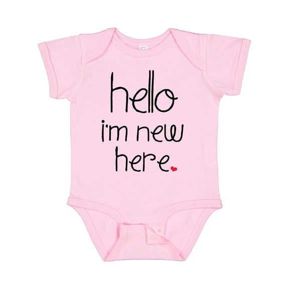 Inktastic Hello, I'm New Here. Boys or Girls Baby Bodysuit