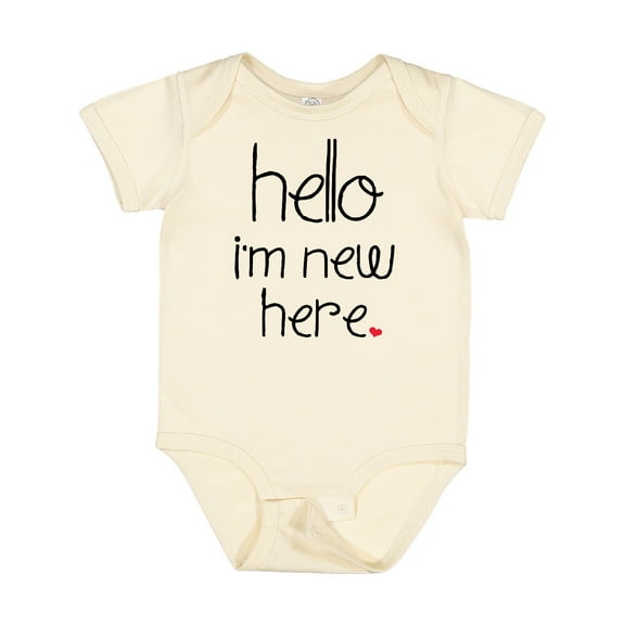 Inktastic Hello, I'm New Here. Boys or Girls Baby Bodysuit