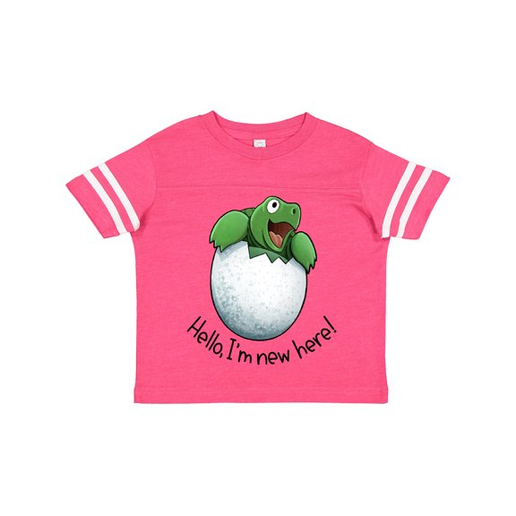 Inktastic Hello, I'm New Here Cute Baby Turtle Boys or Girls Toddler T-Shirt