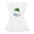 thumbnail image 1 of Inktastic Hello, I'm New Here Cute Baby Turtle Girls Baby Dress, 1 of 5