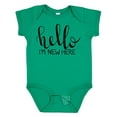 thumbnail image 1 of Inktastic Hello, I'm New Here Hand Drawn Type Boys or Girls Baby Bodysuit, 1 of 5