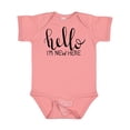 thumbnail image 1 of Inktastic Hello, I'm New Here Hand Drawn Type Boys or Girls Baby Bodysuit, 1 of 5